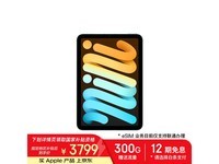 苹果iPad mini7 2024款5G平板京东促销价3408元