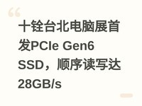 ʮ��̨������չ�׷�PCIe Gen6 SSD��˳���д��28GB/s