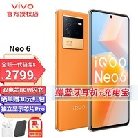 vivo iQOO Neo6 5G手机高通骁龙超快闪充电竞级手机iqooneo6 朋克 8GB+256GB