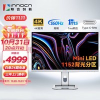 ϴ£INNOCN27Ӣ4K 160Hz MiniLEDʾ1msԶй⻤Type-C90WתHDR1000ʾ27M2V
