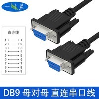 【手慢无】高效稳定:一叶兰DB9针串口线,全铜无氧铜材质,15米超长设计-一叶兰 DB9 DB9母对母直通线 15米_无线高清行情-中关村在线