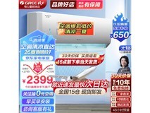 【手慢无】格力天仪 KFR-26GW/(26504)FNhAa-B1 壁挂式卧室空调挂机 2178元
