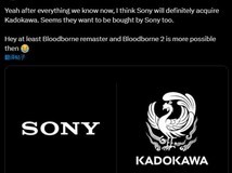 索尼要收购角川集团!FromSoftware在列 《血源》或将迎来重制/新作