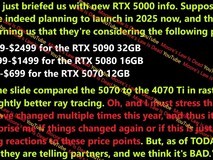 RTX 50系列显卡售价曝光!玩家:这也太贵了吧