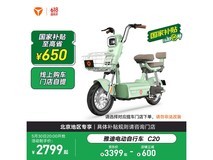 雅迪C20长续航电动车,618优惠价2529元