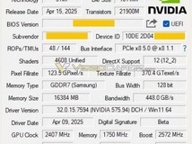 英伟达RTX 5060 Ti参数曝光:16GB GDDR7显存、180W功耗设计
