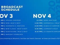 暴雪嘉年华日程表公布 魔兽、暗黑4等重磅游戏亮相