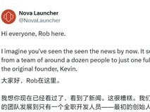 安卓第三方桌面 Nova Launcher 开发团队大裁员,仅留下创始人 Kevin Barry