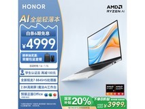 荣耀 X14 Plus 2024款 AI 八代锐龙款 轻薄本电脑 3951元到手