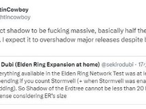 《艾尔登法环》DLC内容曝光:博主爆料“黄金树之影”大小超预期