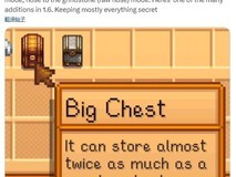 《星露谷物语》1.6版本新消息:大箱子物品来袭