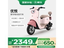 爱玛优悦新国标电动自行车,下单低至2349元
