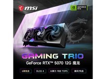 双十一msi微星RTX5070 12G魔龙显卡直降100元!