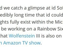 Machine Games打造德军总部三部曲终章,同步开发类彩虹六号新作