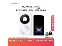 华为Mate 80雪域白12+256GB低至4199元