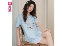 芬腾女士薄款睡衣套装,晚八5折仅54.5元