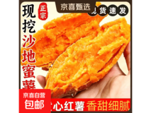 山东沙地蜜薯2斤装,满减后3.99元直发包邮!