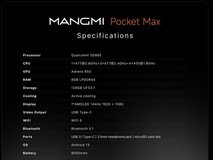 芒米发布Pocket Max掌机:骁龙865+7英寸144Hz屏