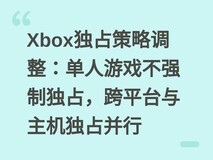 Xbox独占策略调整:单人游戏不强制独占,跨平台与主机独占并行