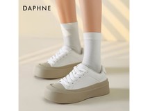 达芙妮女鞋小白鞋89.9元抢