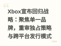 Xbox宣布回归战略:聚焦单一品牌,重审独占策略与跨平台发行模式