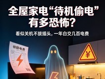 全屋家电“待机偷电”有多恐怖?看似关机不拔插头,一年白白浪费几百电费