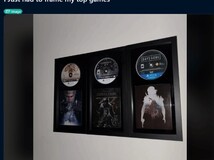 玩家将黑神话等三款游戏装裱上墙引热议