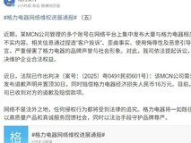 格力电器胜诉MCN机构获赔16万并公开道歉