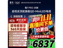 雷鸟85英寸鹤7 PRO电视限时低价热卖