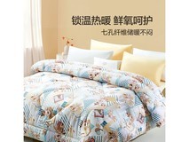 富安娜七孔抗菌纤维被79元