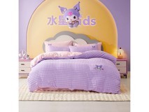 水星家纺牛奶绒三件套