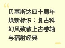 贝塞斯达四十周年焕新标识:复古科幻风致敬上古卷轴与辐射经典