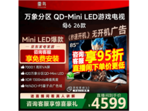 雷鸟鹤6 85R69A电视特价至4615元