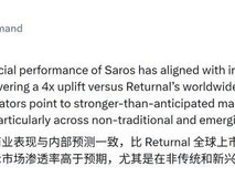 沙罗周期首周销量达Returnal四倍,新兴市场表现强劲