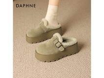 达芙妮复古加绒勃肯鞋71.96元