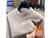 罗蒙男士秋冬季仿雪貂绒毛衣低至52.4元