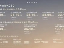 沃尔沃XC60新款上市,起售价25.49万元