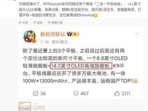 华为将推MatePad Edge:14.2英寸柔光屏+麒麟9系,主打高端二合一体验