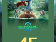 疯狂动物城2上映70天票房破45亿,口碑与深度双丰收