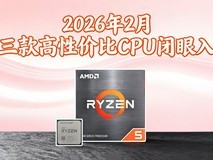 2026年2月3款高性价比CPU闭眼入