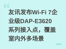 友讯发布Wi-Fi 7企业级DAP-E3620系列接入点,覆盖室内外多场景