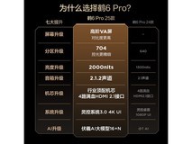 雷鸟鹤6 Pro 75英寸MiniLED电视钜惠