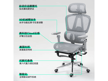优兰森T606云灰人体工学椅京东补贴好价