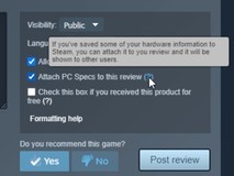 Steam新功能可展示自己配置了