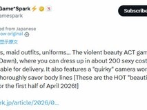 Yoake4月发售:暴力美学动作游戏,百套服装+深度定制引爆二次元热潮