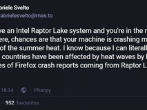 高温致英特尔处理器崩溃潮