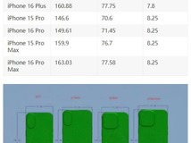iPhone16系列全尺寸图曝光:Pro/Max加大,厚度不变