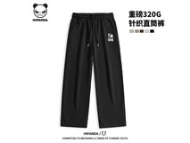 HIPANDA熊猫直筒裤54.9元抢