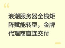 浪潮服务器全栈矩阵赋能转型,金牌代理商直连交付