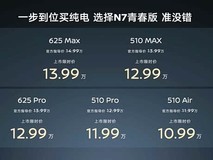 东风日产N7青春版上市:10.99万起,搭载8295P芯片与端到端智驾